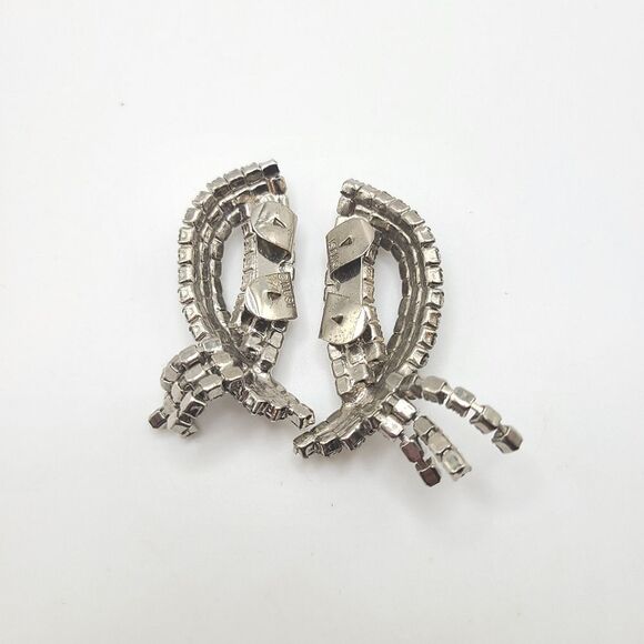 Vintage Musi Shoe Clips, Rhinestone - Picture 5 of 7